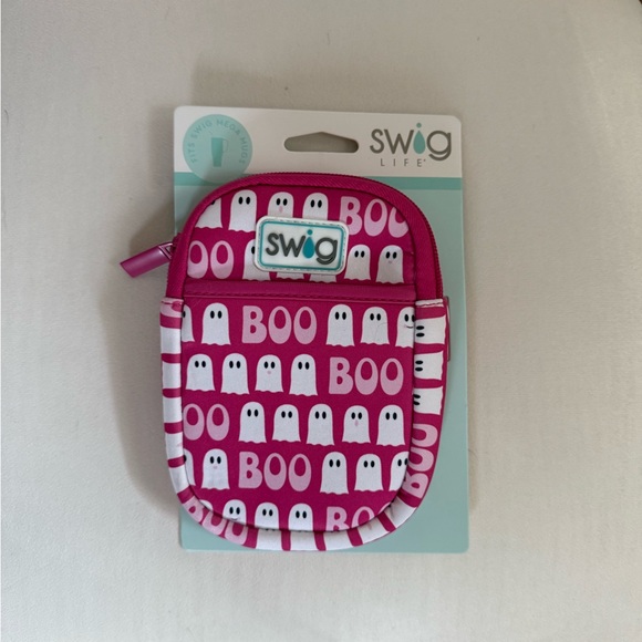 Swig Life Pink Ghost Tumbler Pouch - Picture 1 of 2